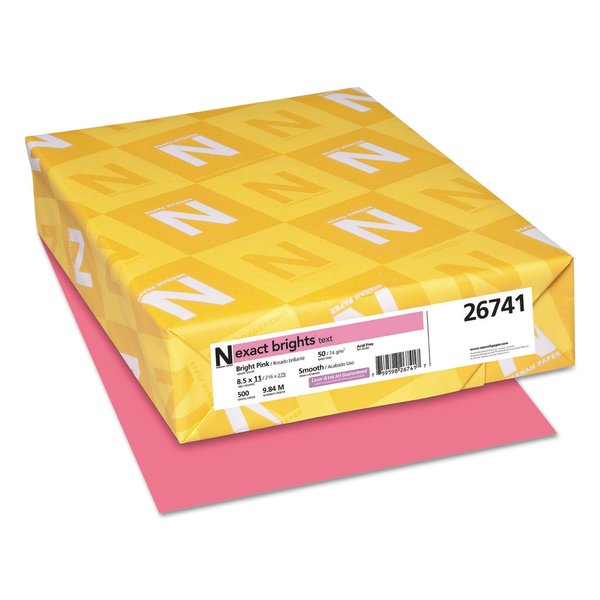 Neenah Paper Paper, BrightPink, 500, PK500 26741
